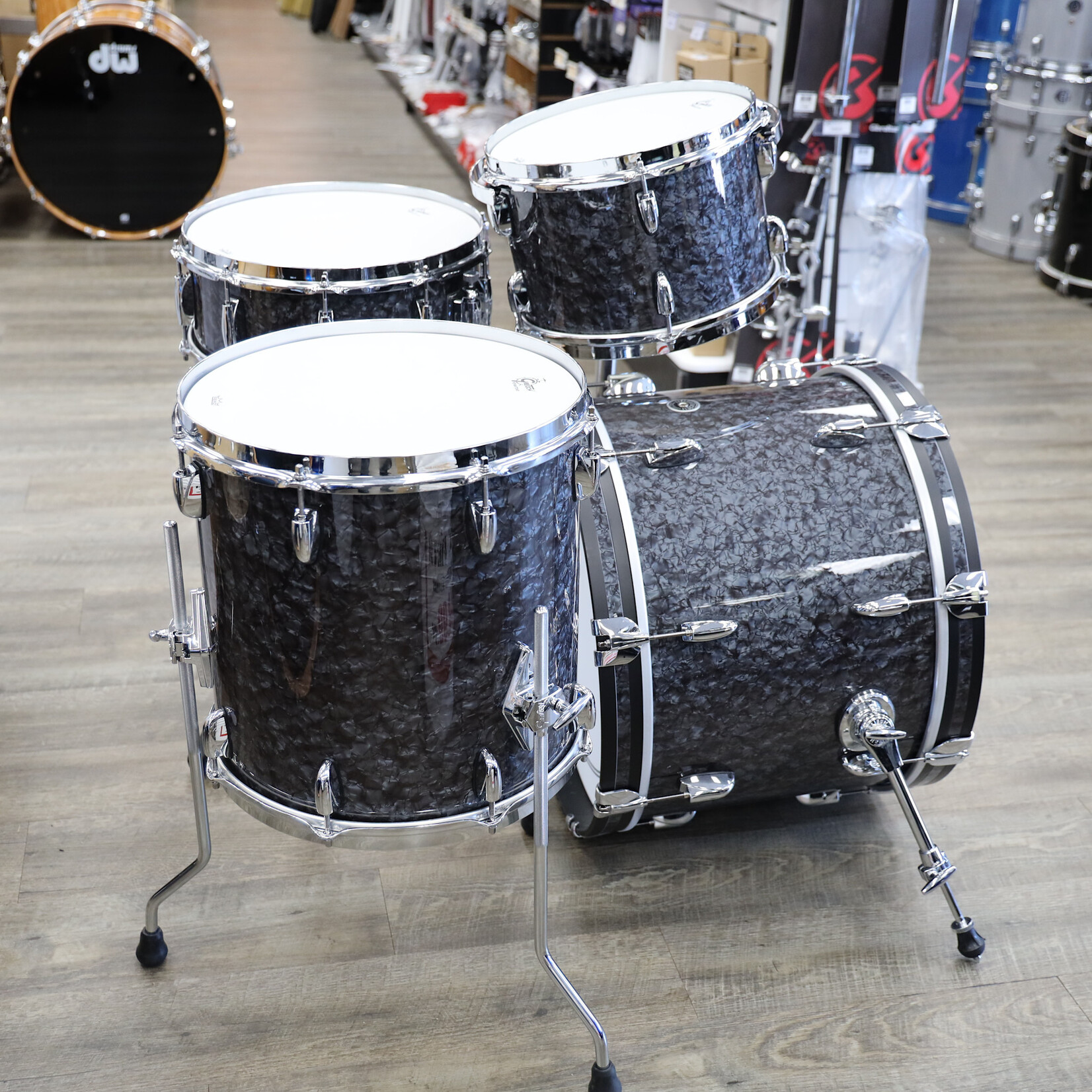 Gretsch Gretsch Brooklyn 4-Piece Shell Pack 20/12/14/14S Deep Black Marine Pearl (Demo Deal)