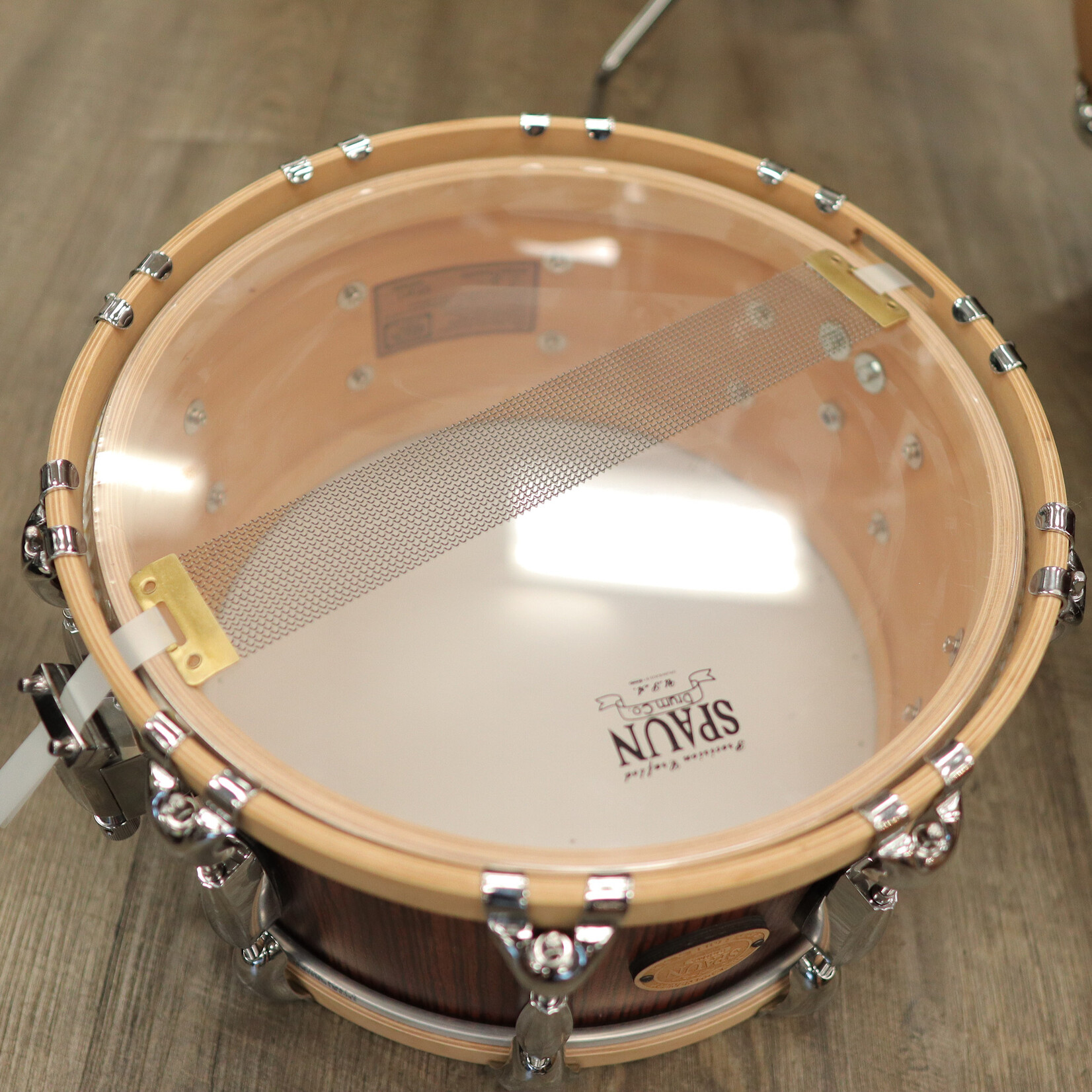 Spaun Used Spaun Revolutionary 6-Piece Maple Shell Pack 13/14/16/18/22/6.5x14 (Vertical Caramel Zebrawood)