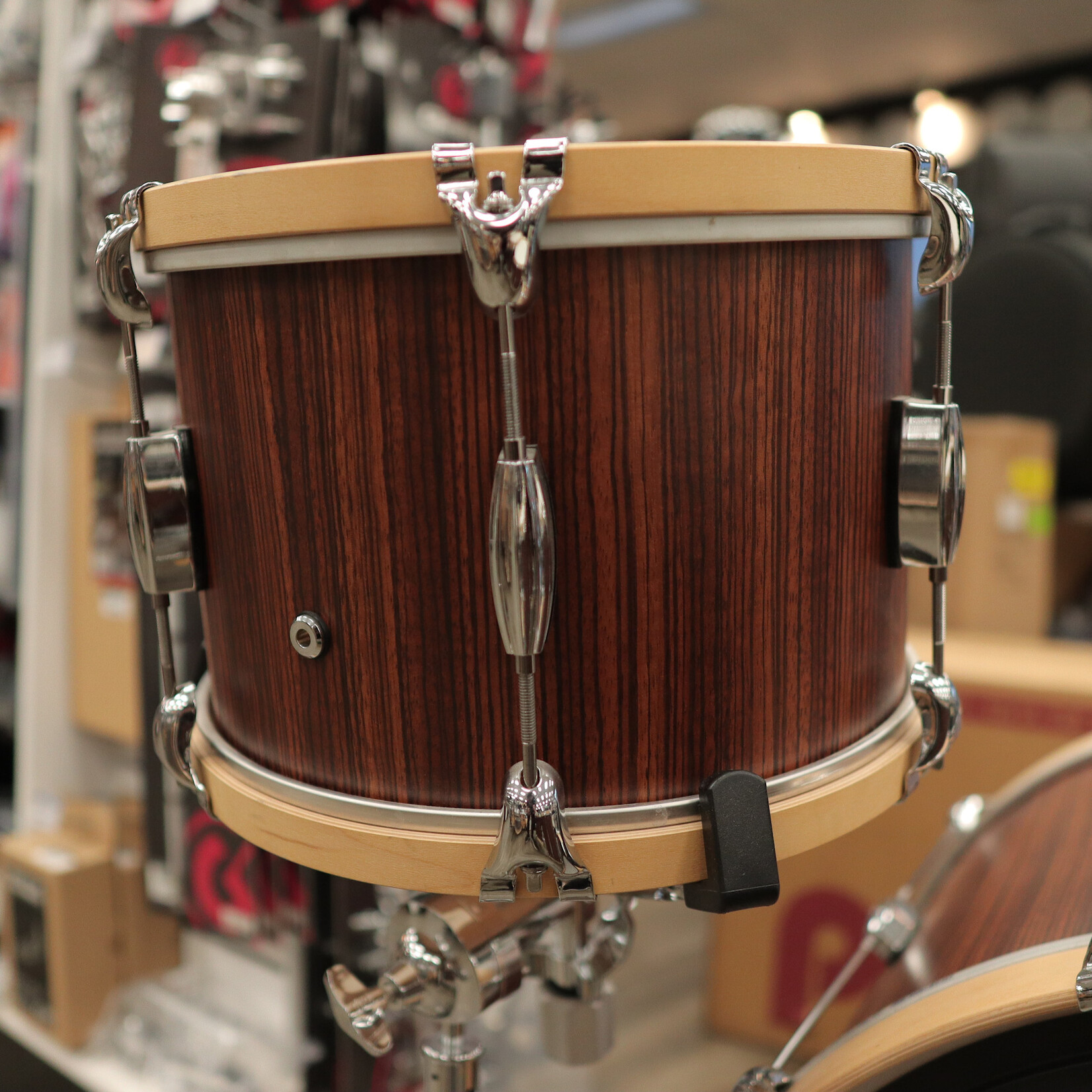 Spaun Used Spaun Revolutionary 6-Piece Maple Shell Pack 13/14/16/18/22/6.5x14 (Vertical Caramel Zebrawood)