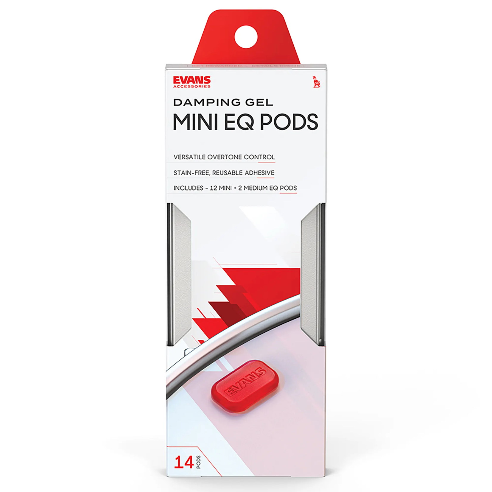 Evans Evans Damping Gel (14 Pieces, 12 Mini, 2 Medium) MINI EQ PODS