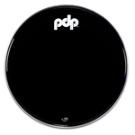 PDP PDP 24" Black Smooth Kick Resonant Logo Head