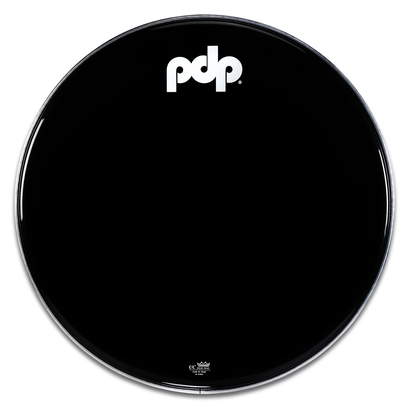 PDP PDP 24" Black Smooth Kick Resonant Logo Head