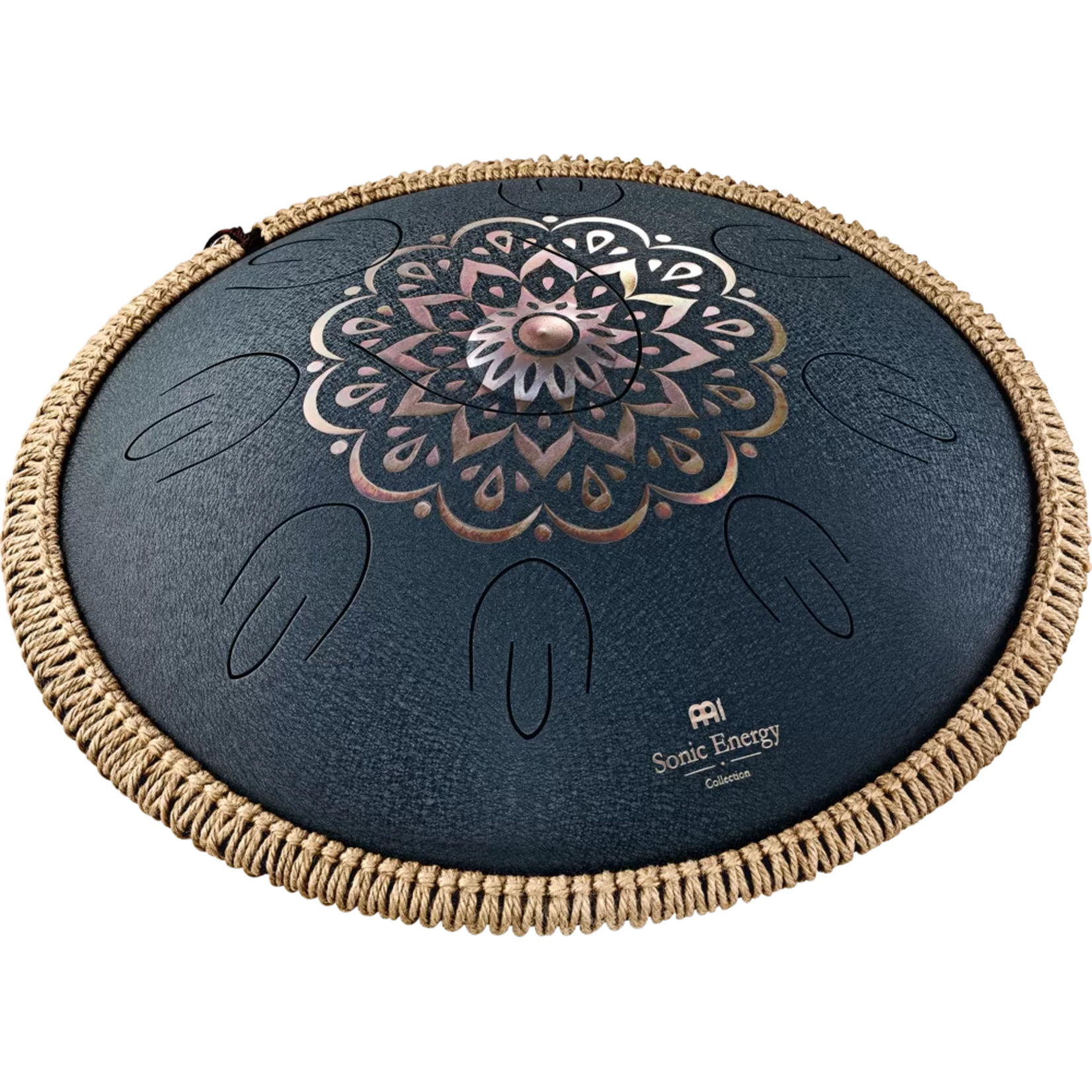 Meinl Meinl Sonic Energy 16" Engraved Octave Steel Tongue Drum - D Amara Scale (Navy Blue)