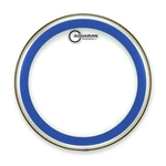 Aquarian Aquarian Performance II Clear Drumhead with Power Dot and Blue Ring 14"