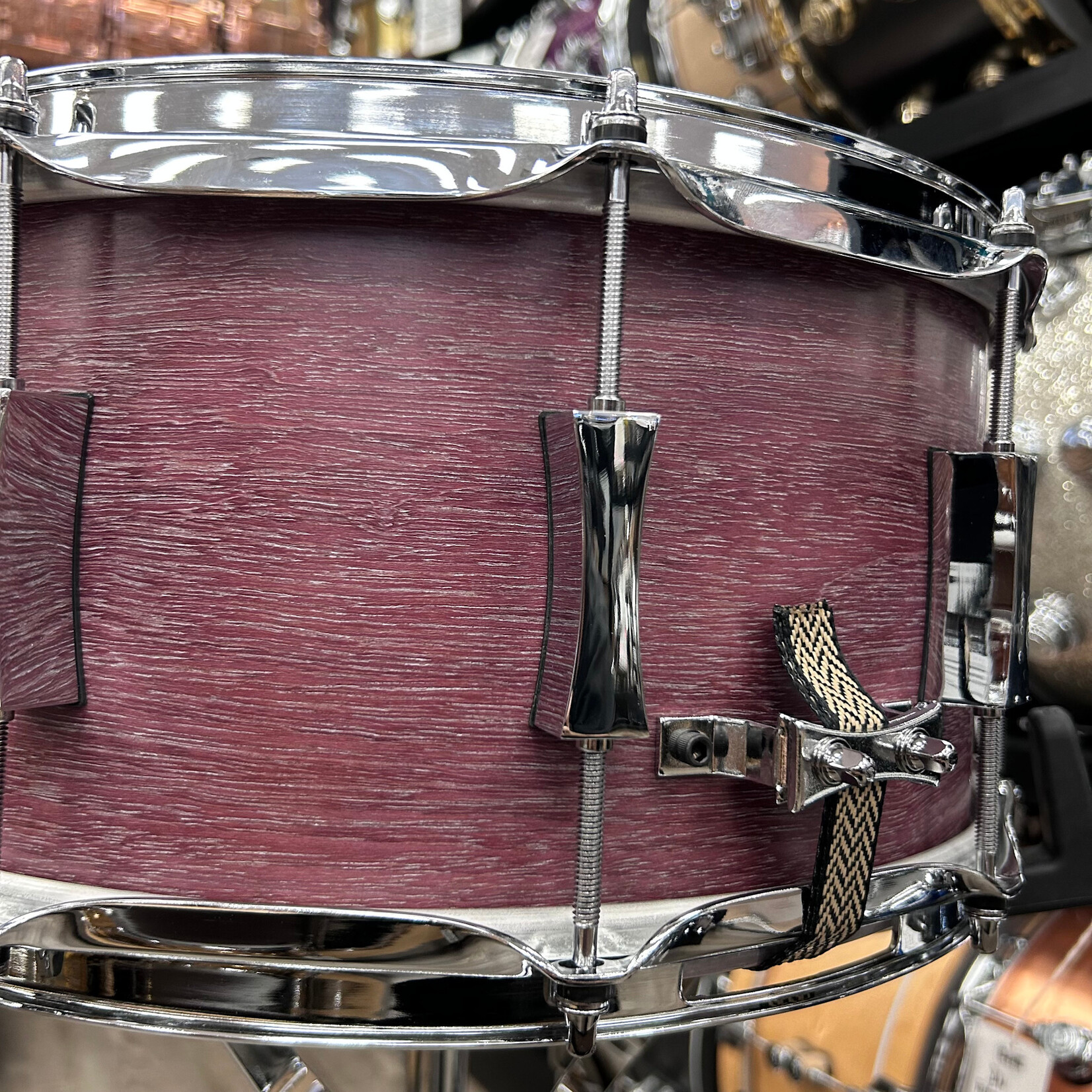 Pork Pie Pork Pie 7x14" Lilac Wine Purple Heart over Maple Snare Drum