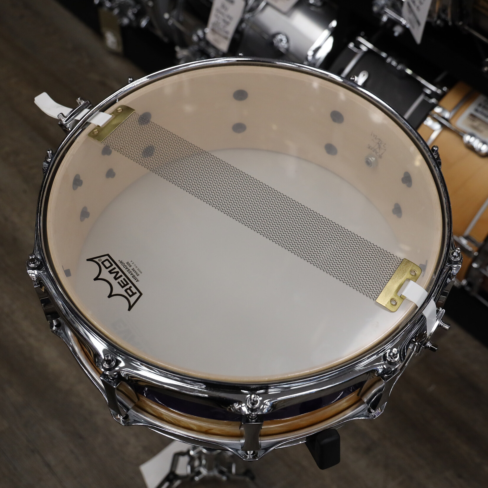 Pork Pie Pre-Owned Pork Pie 5x14 Maple Snare Drum Mappa Burl/Metallic Purple 2024