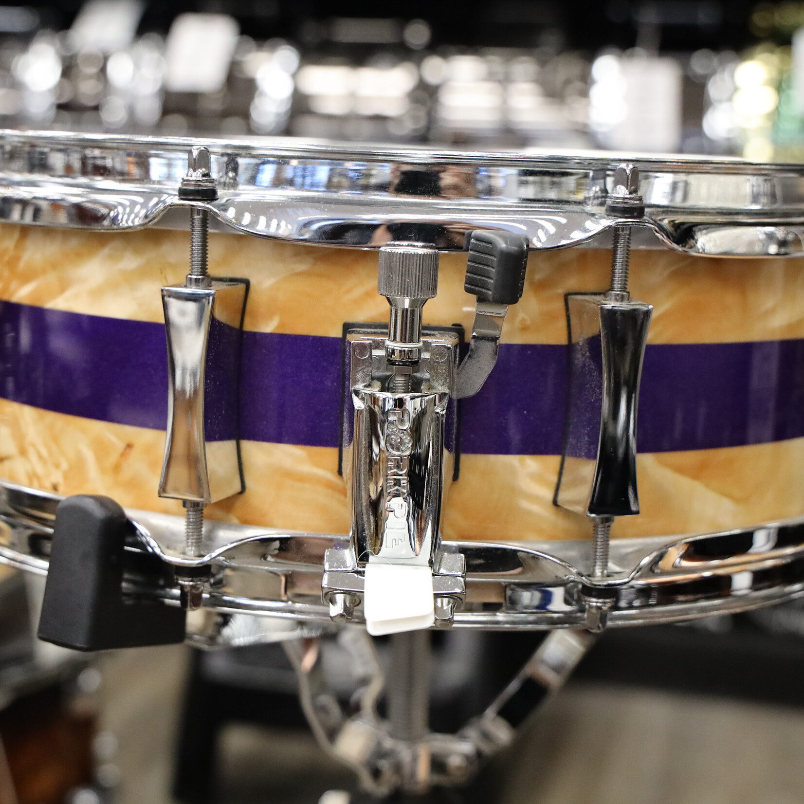 Pork Pie Pre-Owned Pork Pie 5x14 Maple Snare Drum Mappa Burl/Metallic Purple 2024