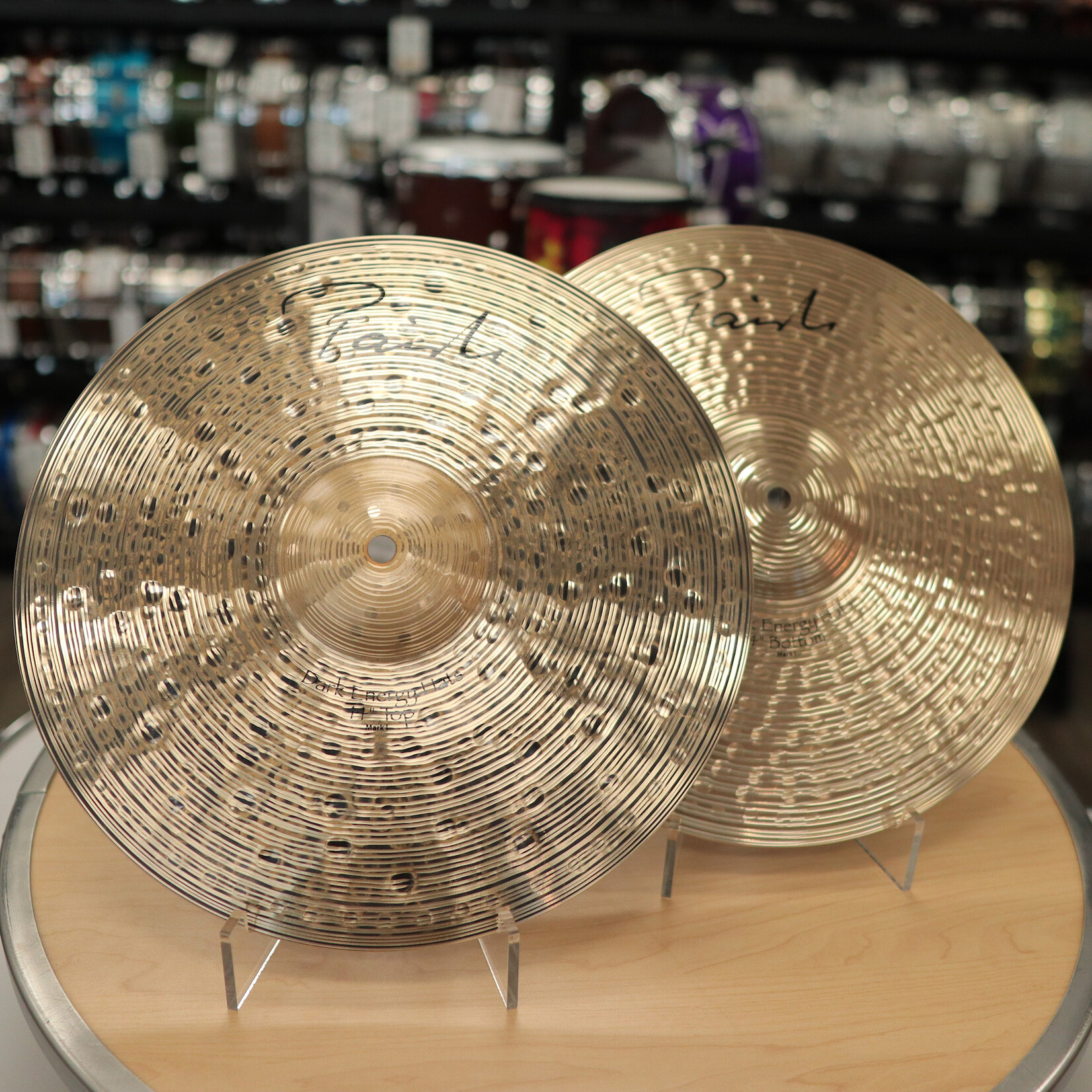 Paiste Pre-Owned Paiste Signature Dark Energy Mark I 14" Hi-Hats