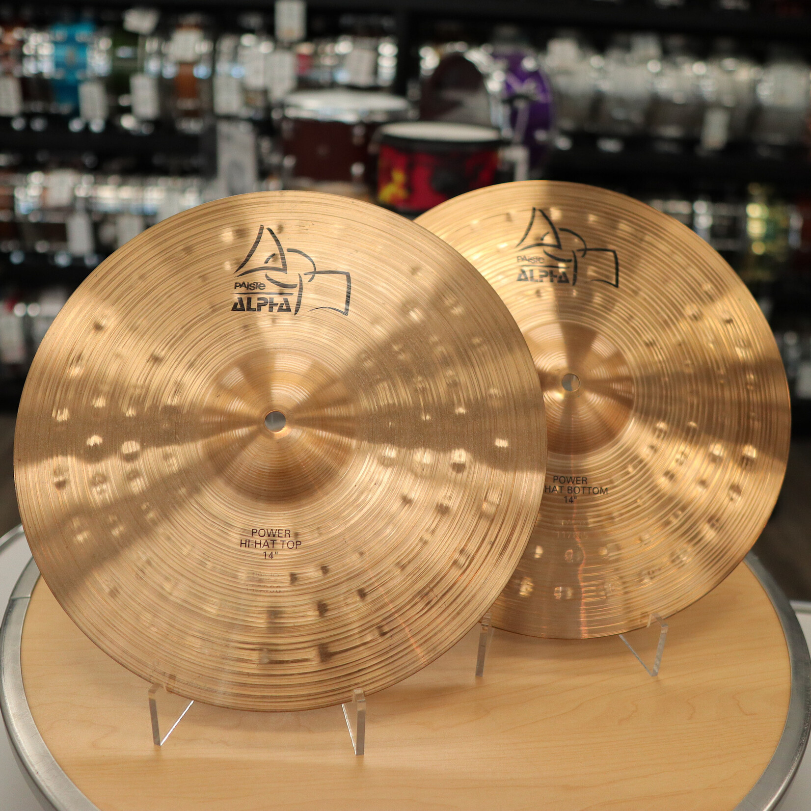 Paiste Used Paiste 14" Alpha Power Hi-Hat Cymbals