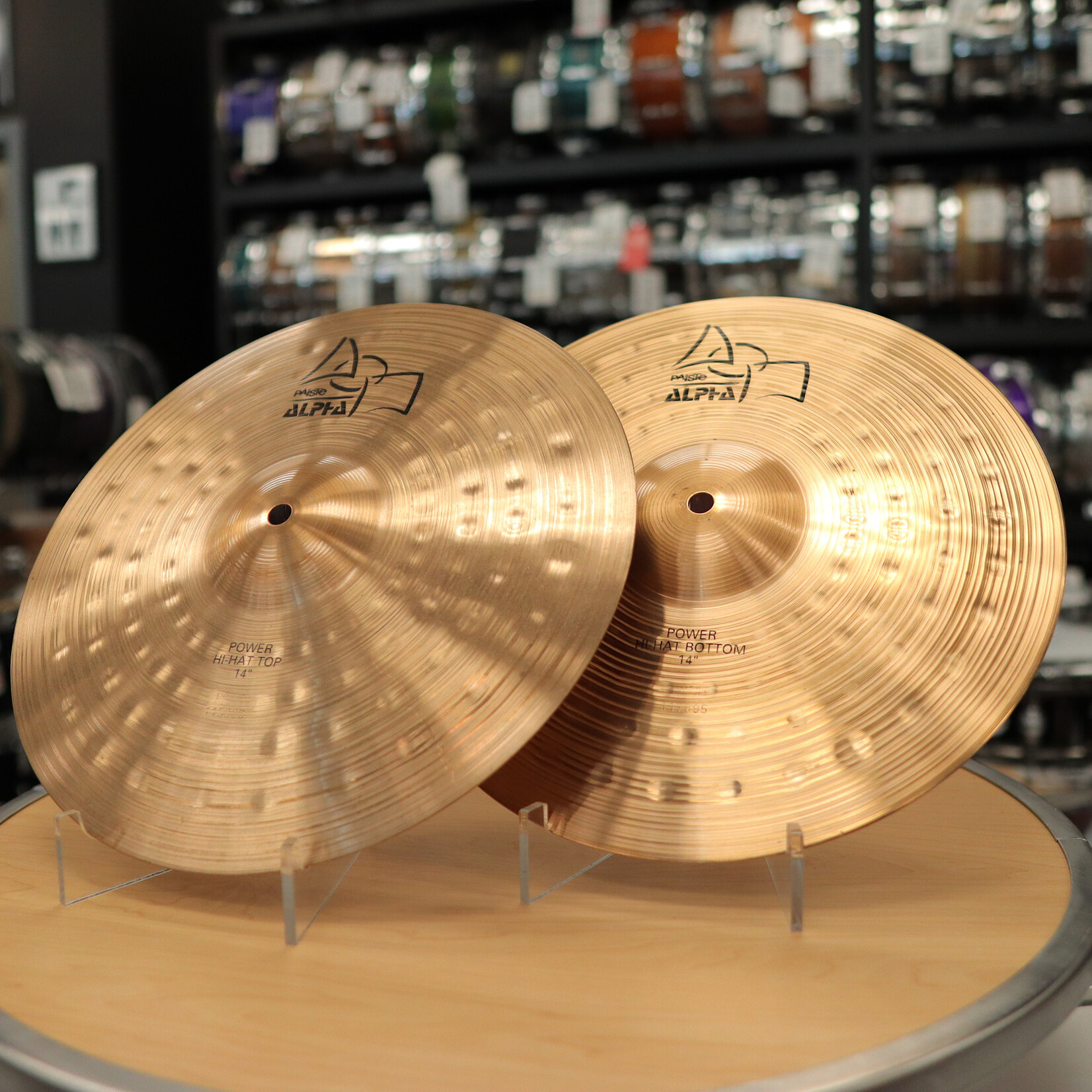Paiste Used Paiste 14" Alpha Power Hi-Hat Cymbals
