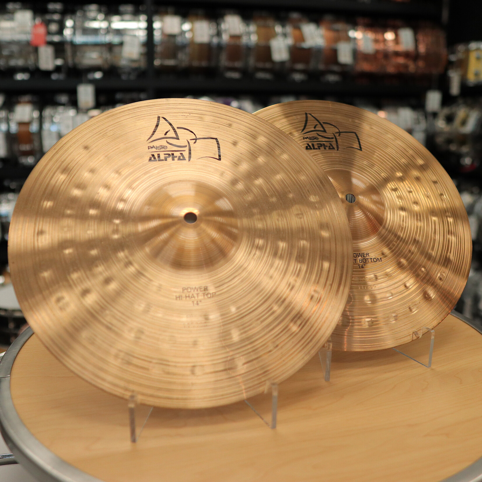 Paiste Used Paiste 14" Alpha Power Hi-Hat Cymbals