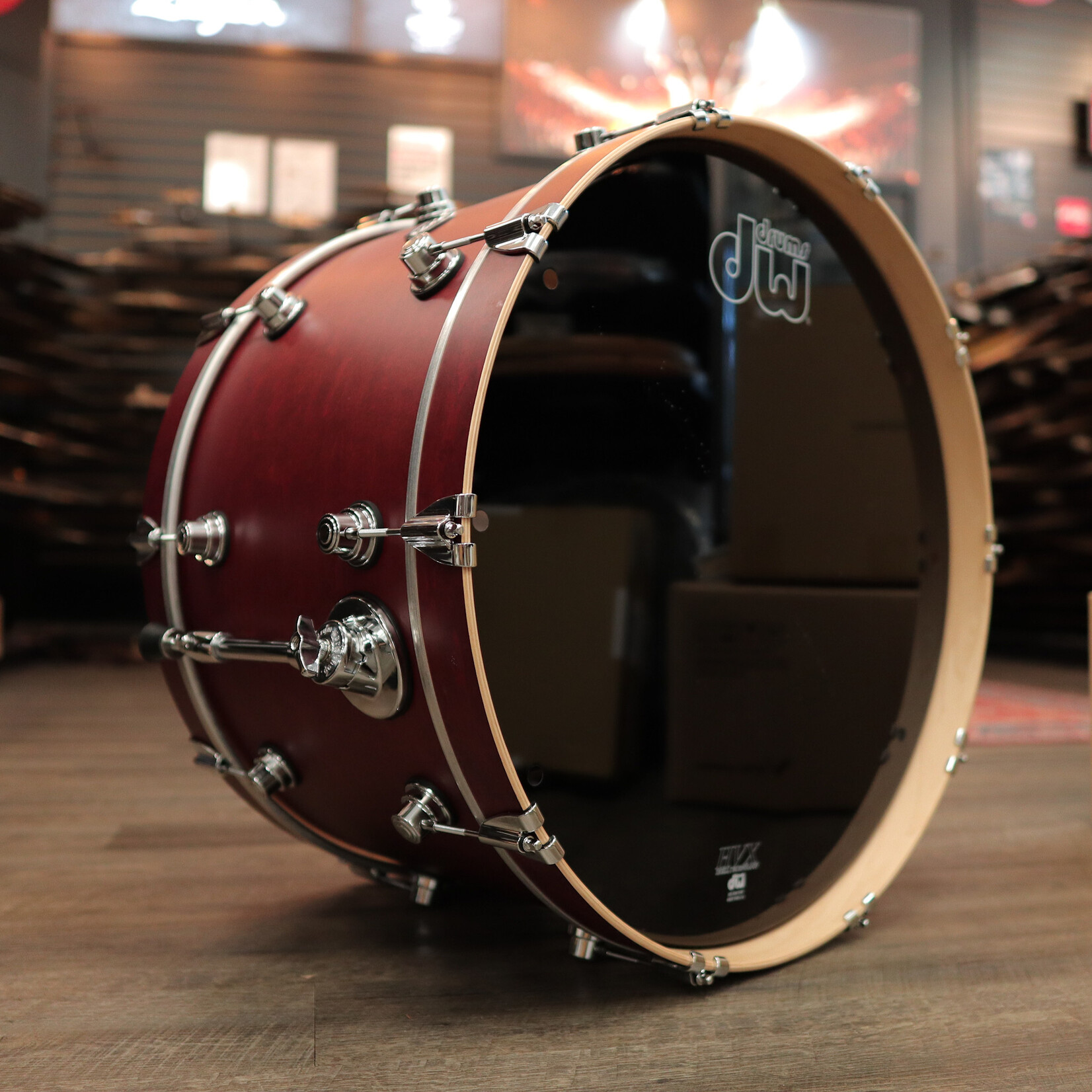 DW Pre-Owned DW Performance Series 14x24" Bass Drum (Tobacco Stain)