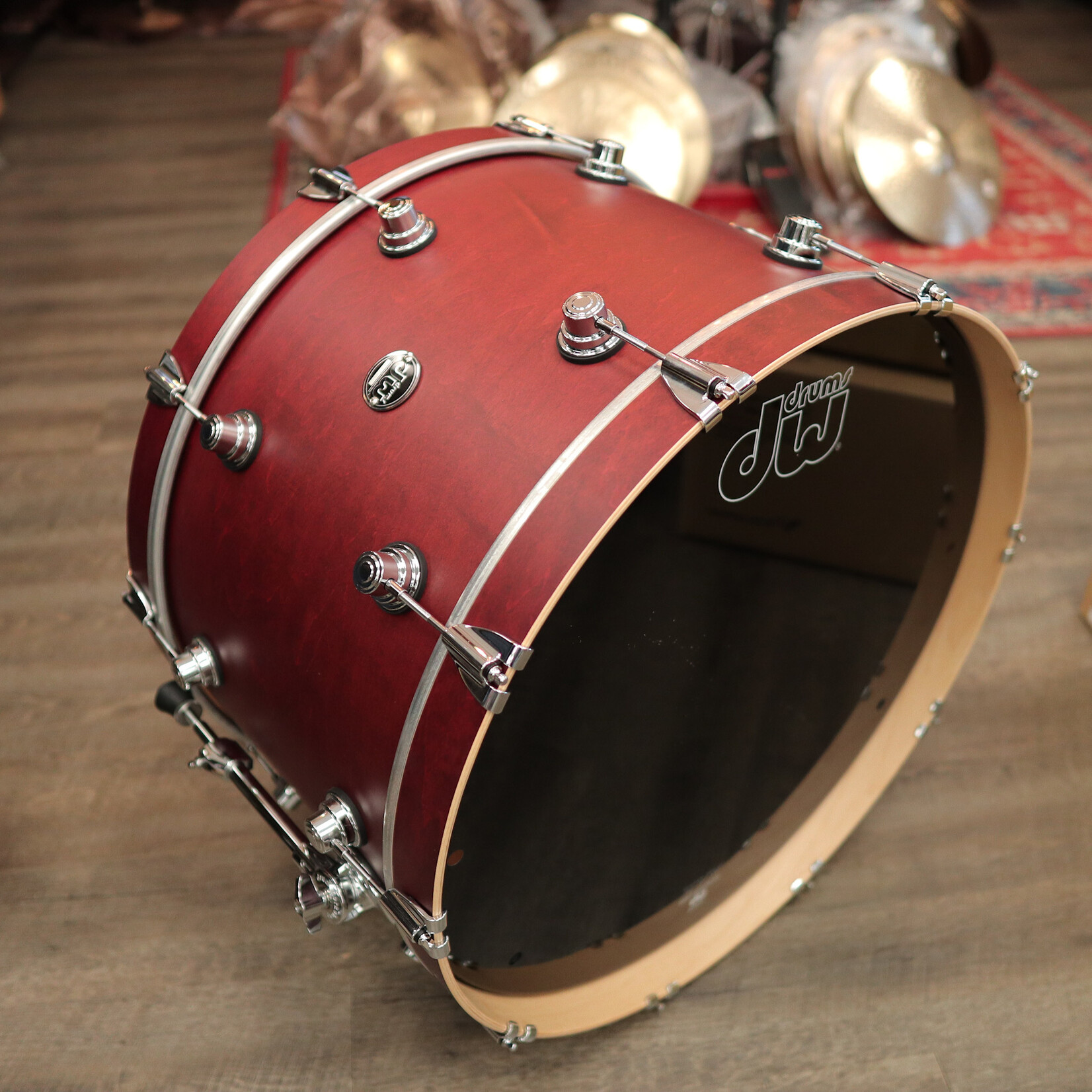 DW Pre-Owned DW Performance Series 14x24" Bass Drum (Tobacco Stain)