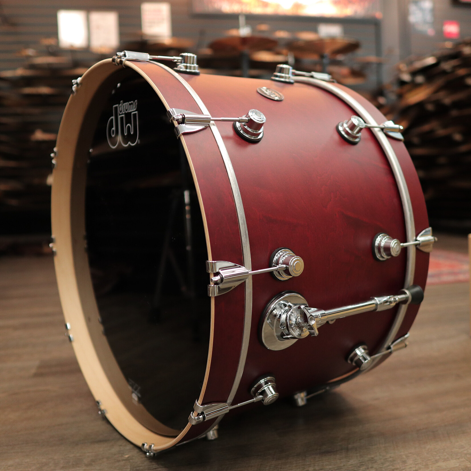 DW Pre-Owned DW Performance Series 14x24" Bass Drum (Tobacco Stain)
