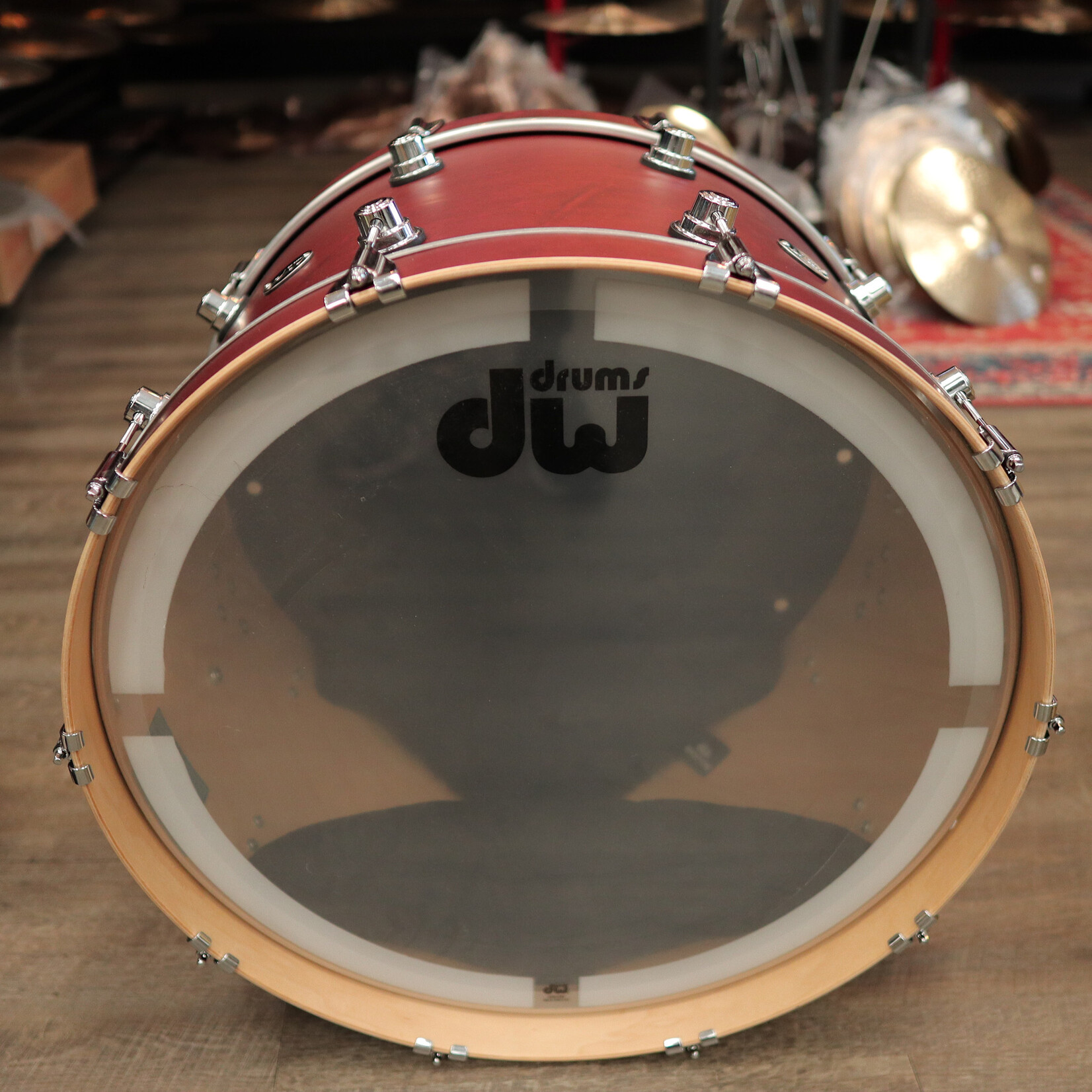 DW Pre-Owned DW Performance Series 14x24" Bass Drum (Tobacco Stain)