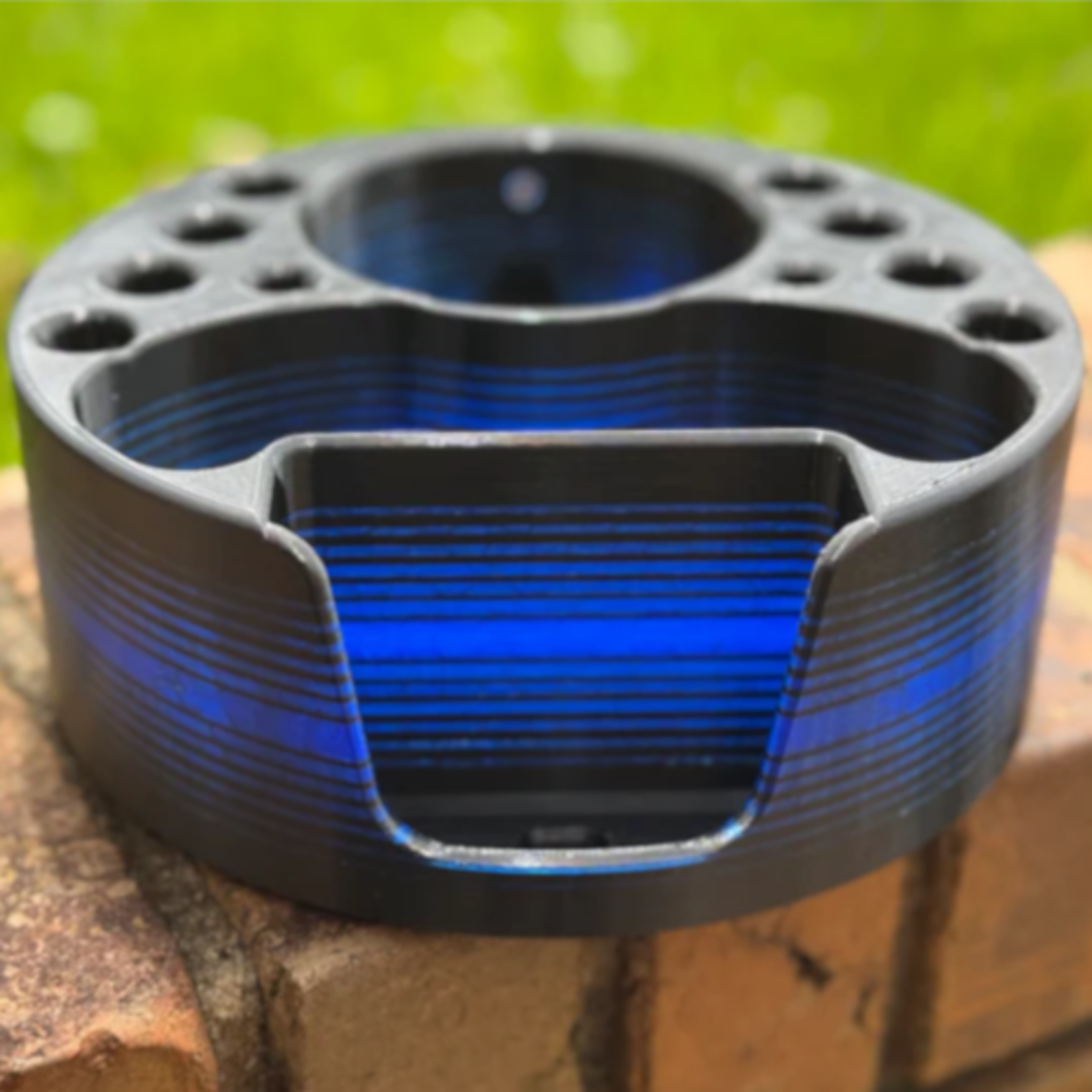 Deaf & Drum Deaf & Drum Drum Buddy Cyclops (Premium/Custom) - Black/ Blue Fade