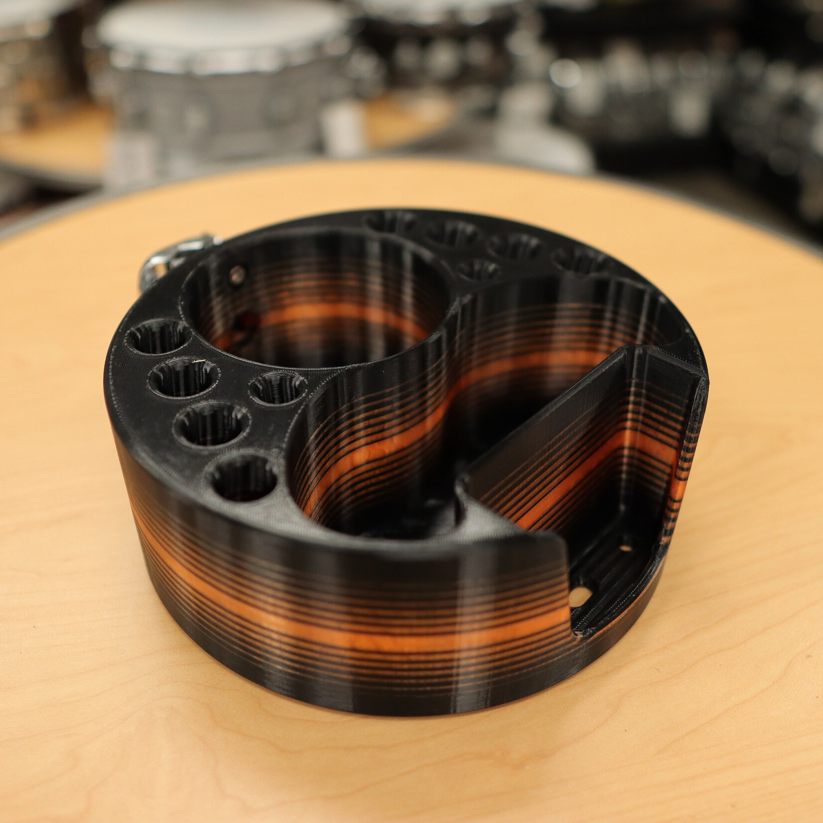 Deaf & Drum Deaf & Drum Drum Buddy Cyclops (Premium/Custom) - Black/ Orange Fade