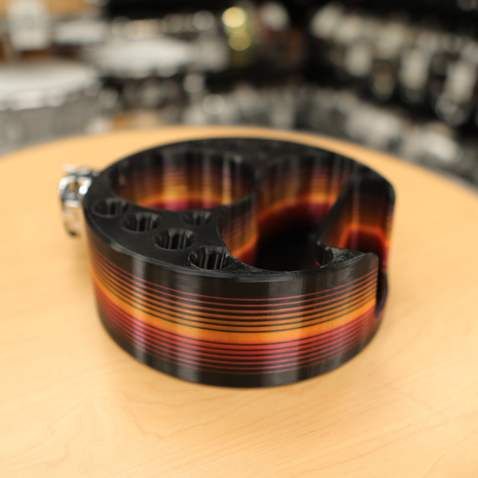 Deaf & Drum Deaf & Drum Drum Buddy Cyclops (Premium/Custom) - Black/ Orange-Yellow Fade