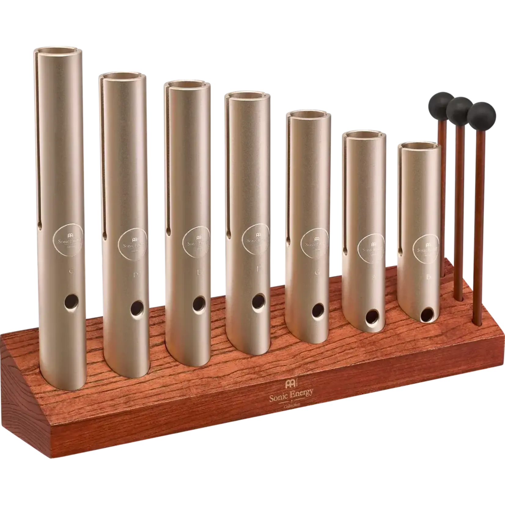 Meinl Like-New Meinl Sonic Energy 7-Piece Wah-Wah Tube Chakra Set, 432 Hz - Champagne Gold WWTSETCHA