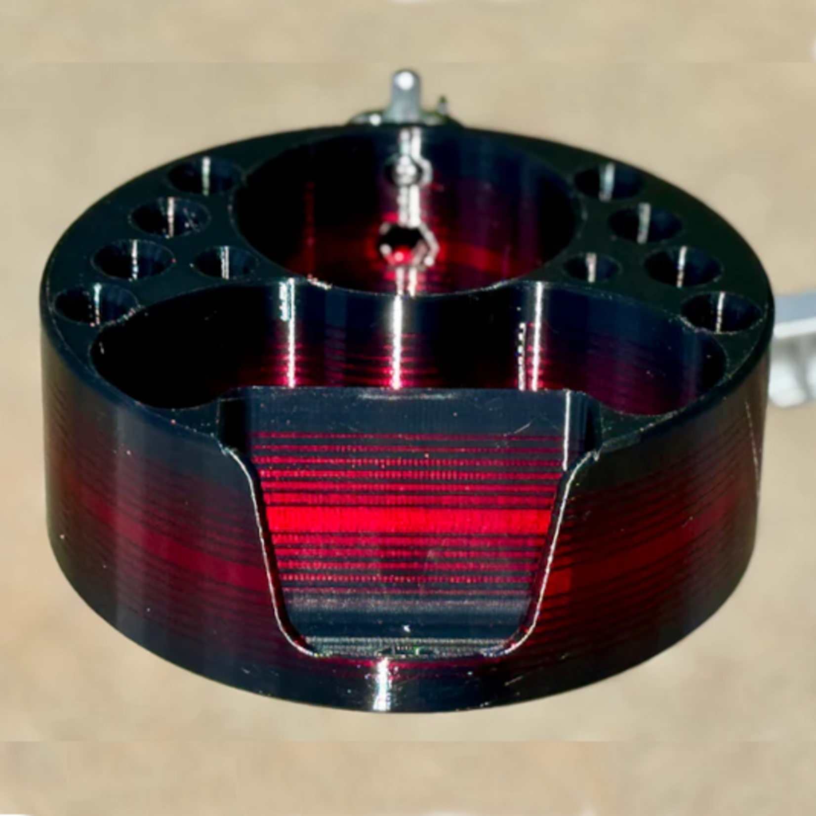 Deaf & Drum Deaf & Drum Drum Buddy Cyclops (Premium/Custom) - Black/ Dark Red Fade