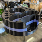 Deaf & Drum Deaf & Drum Drum Buddy Cyclops (Premium/Custom) - Black/ Solid Lavender Stripe