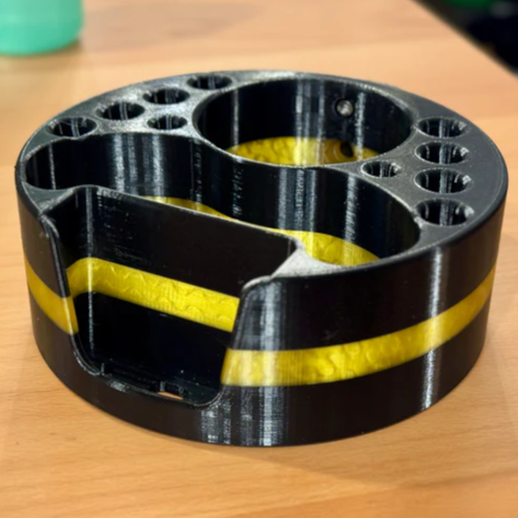 Deaf & Drum Deaf & Drum Drum Buddy Cyclops (Premium/Custom) - Black/ Yellow Stripe