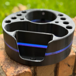 Deaf & Drum Deaf & Drum Drum Buddy Cyclops (Premium/Custom) - Black/ Thin Blue & Purple Stripe