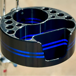 Deaf & Drum Deaf & Drum Drum Buddy Cyclops (Premium/Custom) - Black/ Blue Racing Stripes