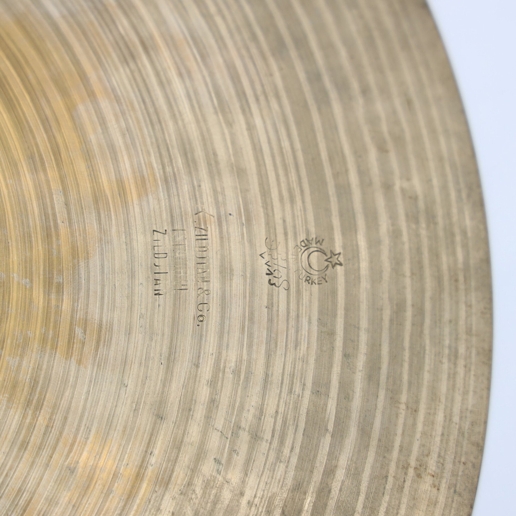 K. Zildjian (Istanbul) Vintage K. Zildjian Istanbul New Stamp Hi-Hat Pair 14" 884g/894g with Original Bag!