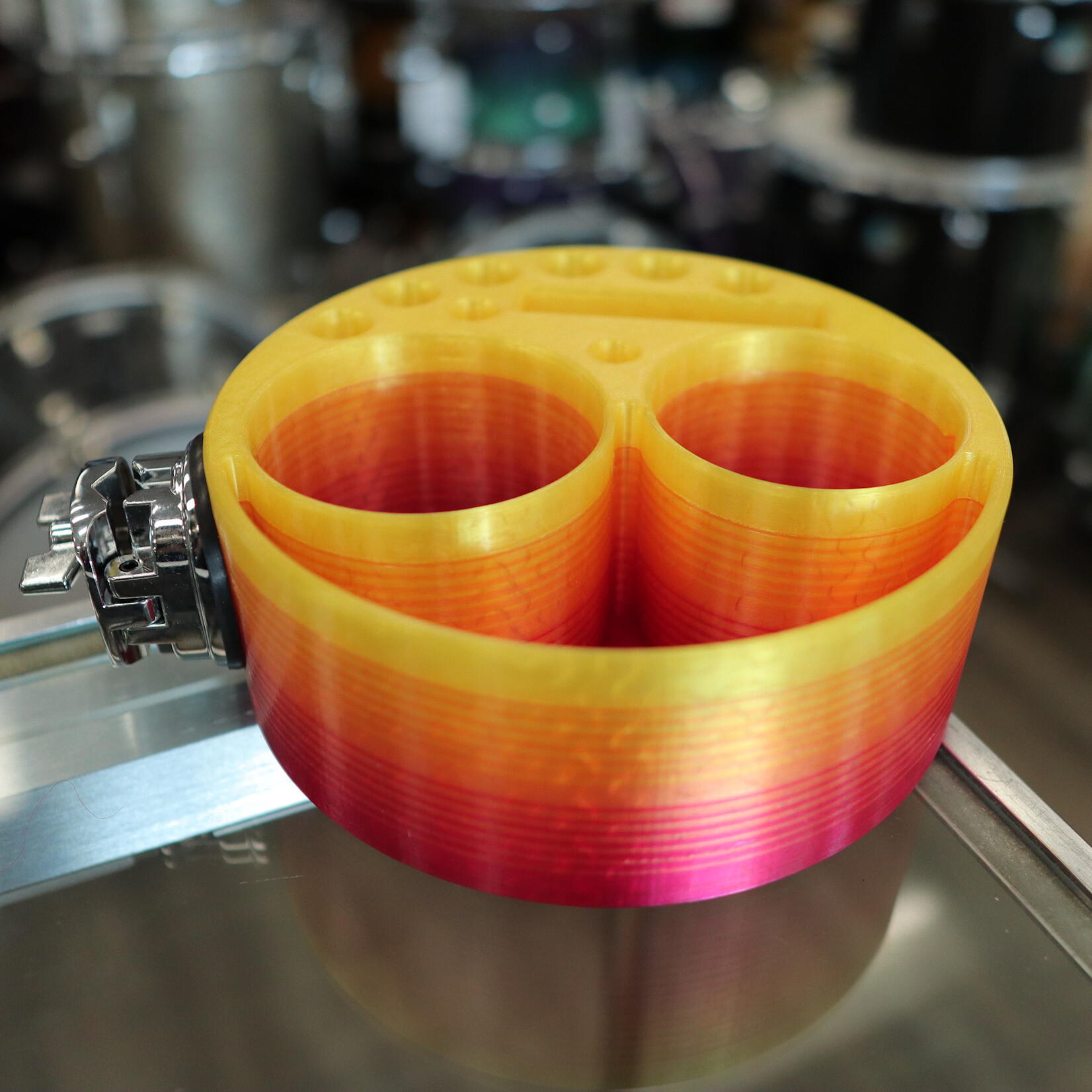 Deaf & Drum Deaf & Drum Drum Buddy Popeye (Premium/Custom) - Translucent "Fire Fade"