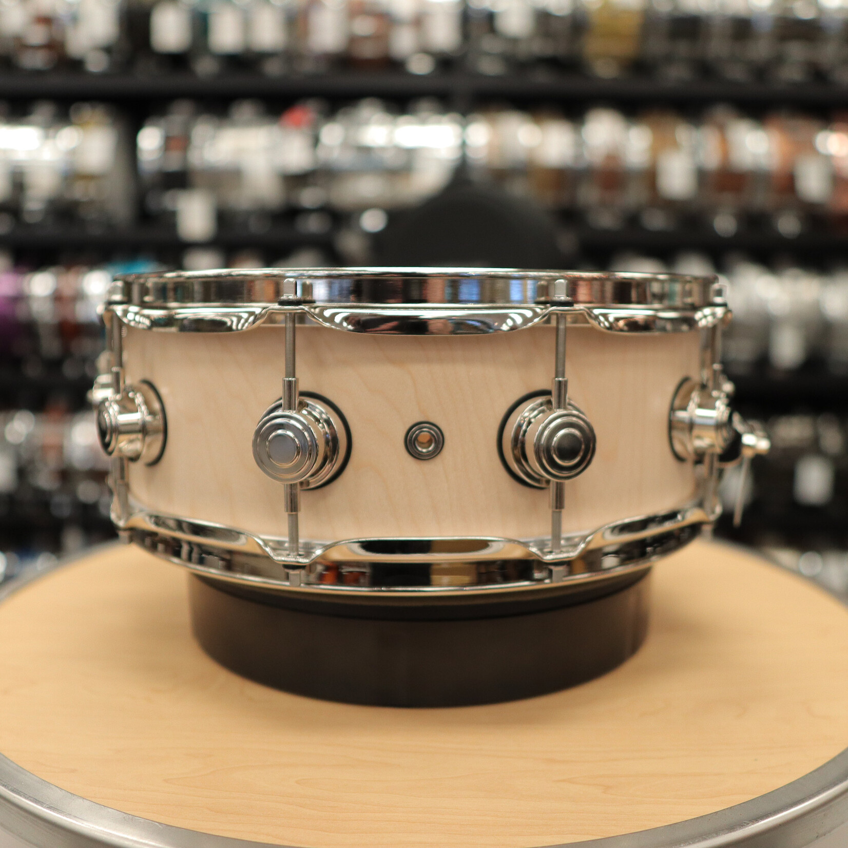DW DW Collector's Series Sonicply Snare Drum 5.5x14 Natural Oil w/Nickel Hardware