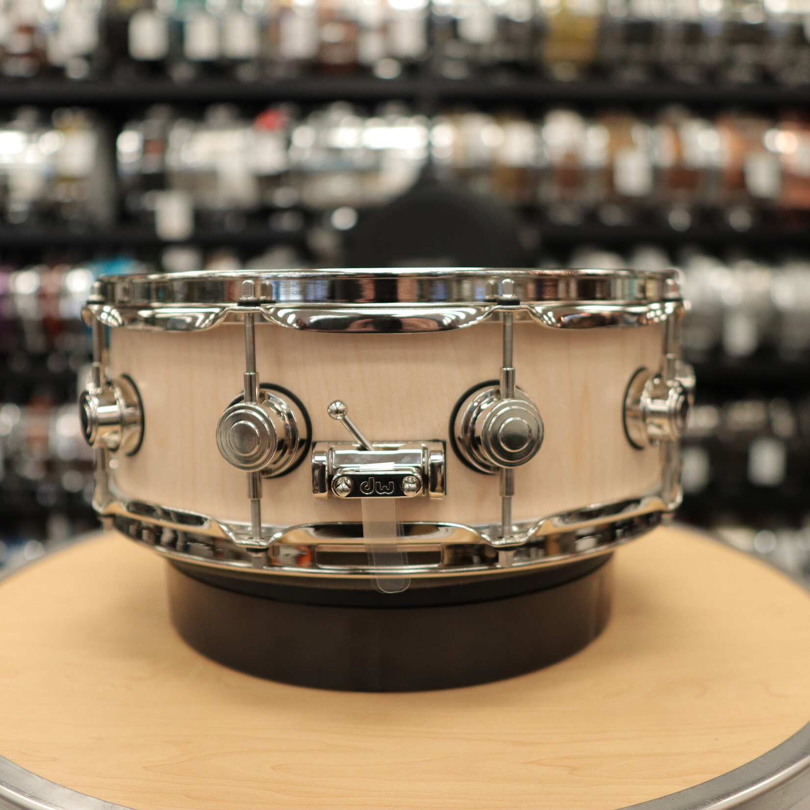 DW DW Collector's Series Sonicply Snare Drum 5.5x14 Natural Oil w/Nickel Hardware