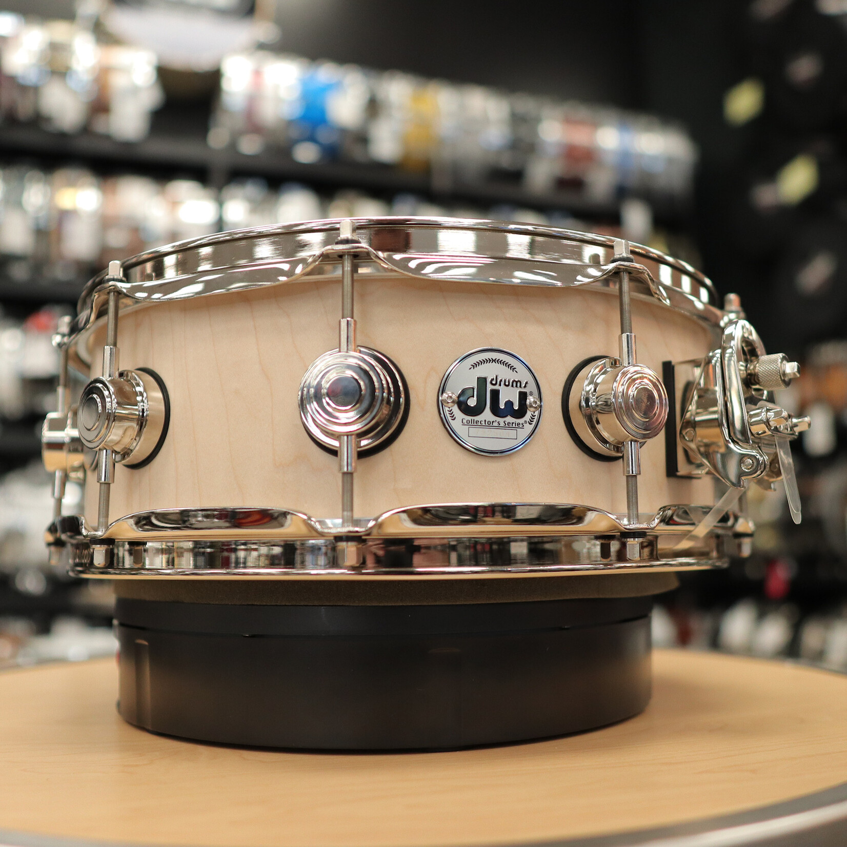 DW DW Collector's Series Sonicply Snare Drum 5.5x14 Natural Oil w/Nickel Hardware
