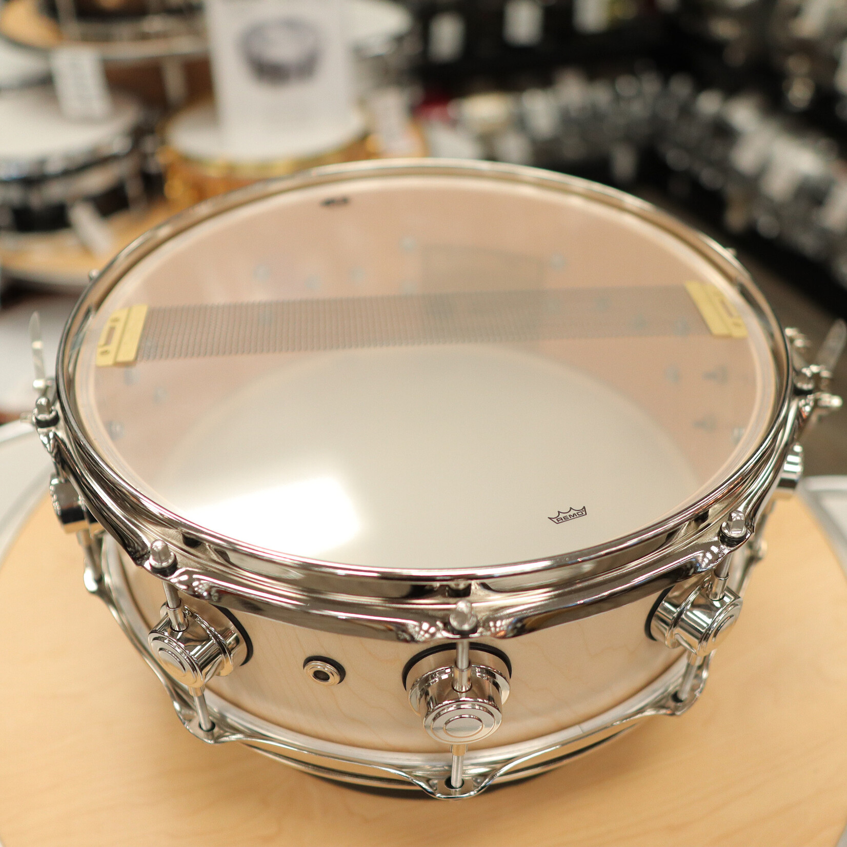 DW DW Collector's Series Sonicply Snare Drum 5.5x14 Natural Oil w/Nickel Hardware