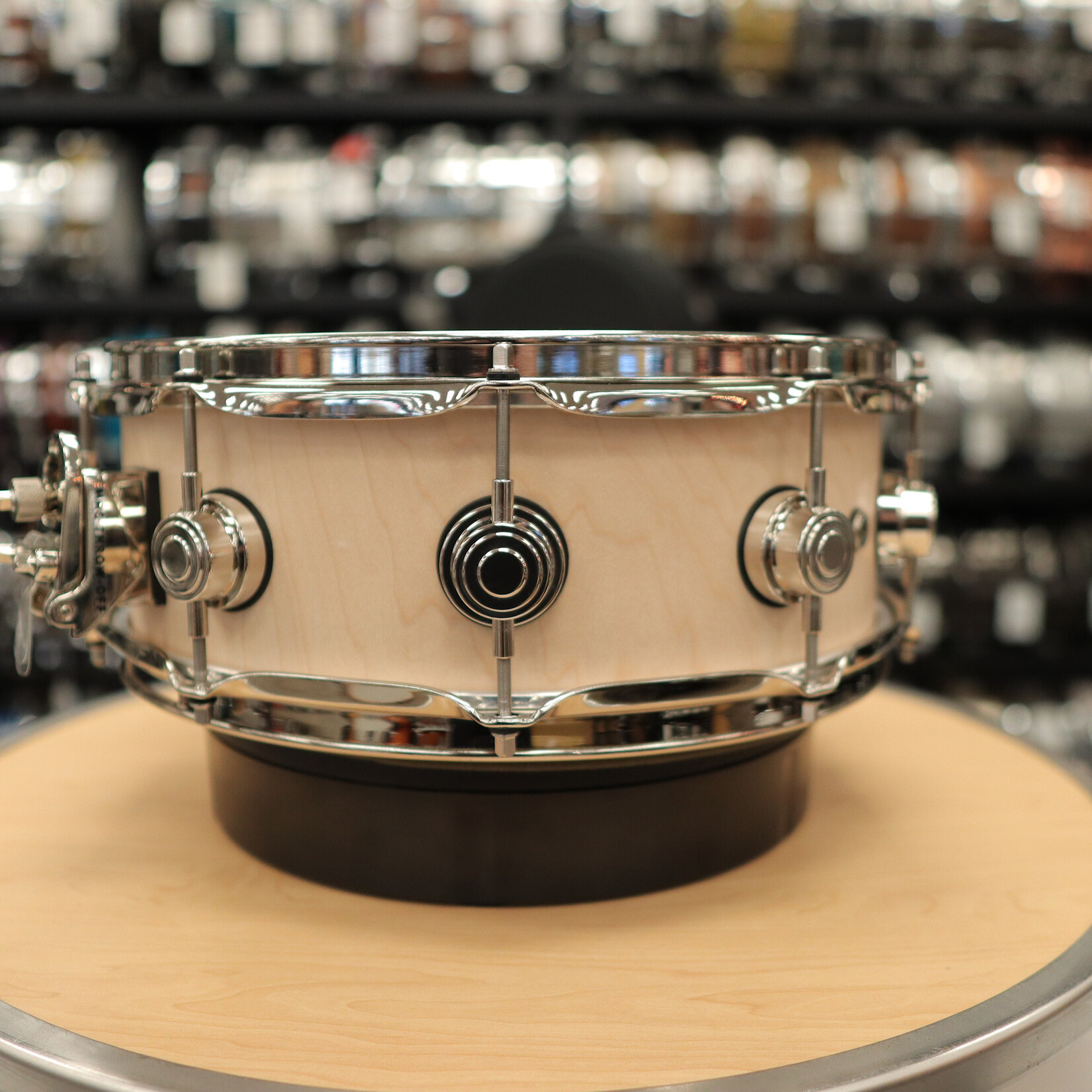 DW DW Collector's Series Sonicply Snare Drum 5.5x14 Natural Oil w/Nickel Hardware