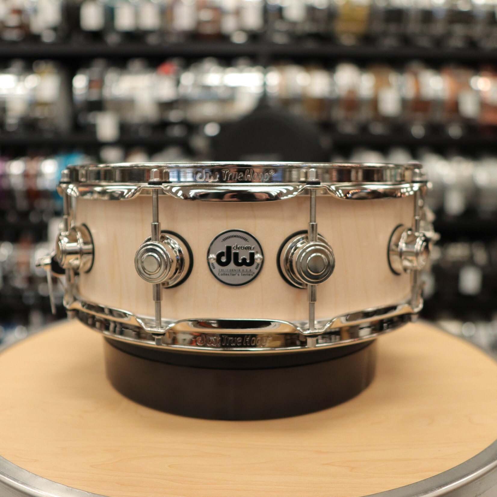 DW DW Collector's Series Sonicply Snare Drum 5.5x14 Natural Oil w/Nickel Hardware