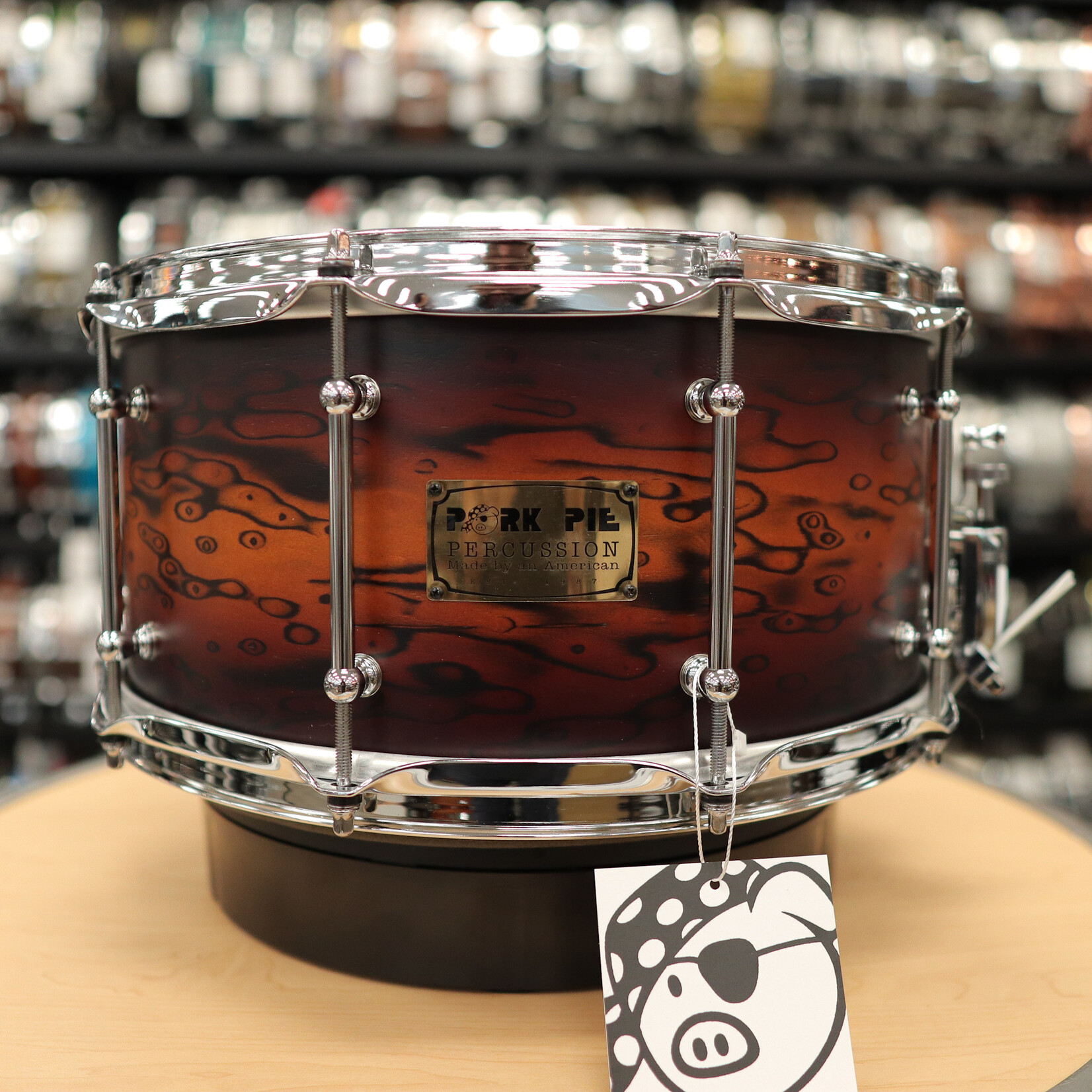 Pork Pie Pork Pie 7x14" Amoeba Burst Maple Snare Drum
