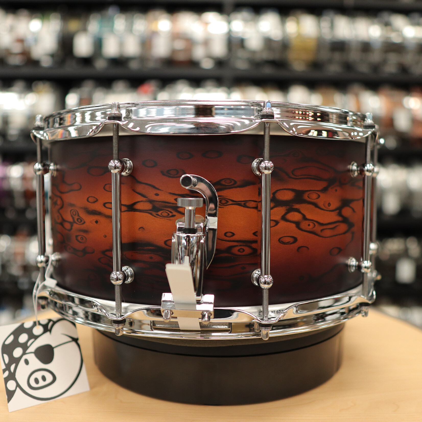 Pork Pie Pork Pie 7x14" Amoeba Burst Maple Snare Drum