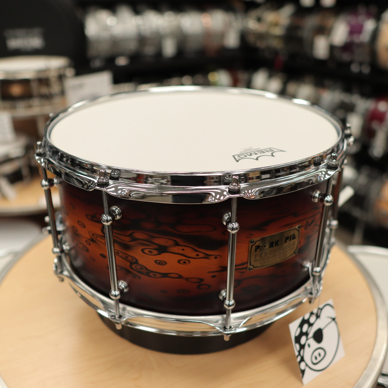 Pork Pie Pork Pie 7x14" Amoeba Burst Maple Snare Drum