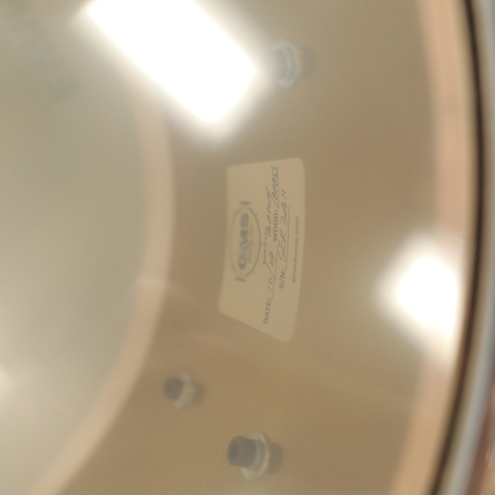 GMS Used GMS Revolution 6.5x14" Maple/Brass Snare Drum