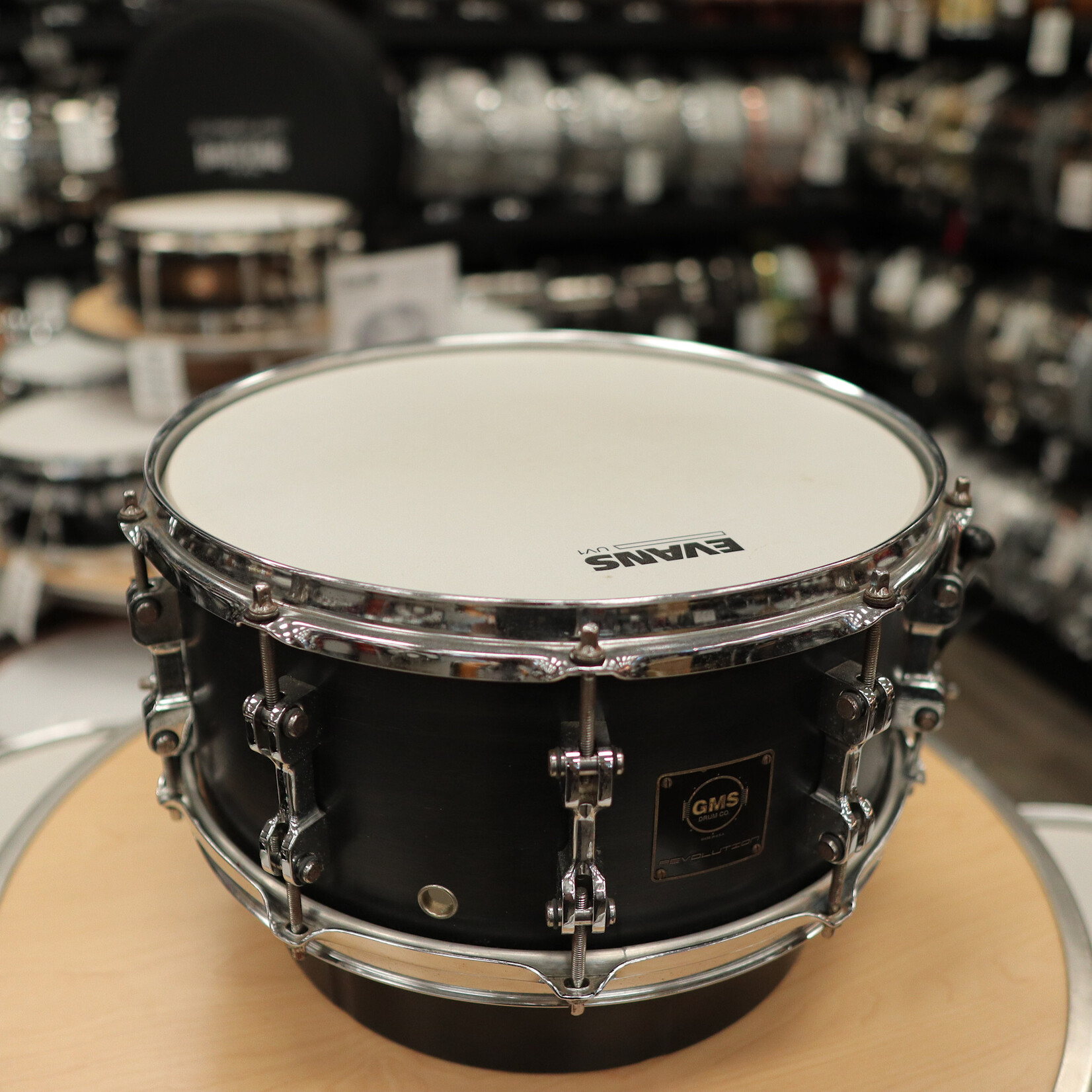 GMS Used GMS Revolution 6.5x14" Maple/Brass Snare Drum