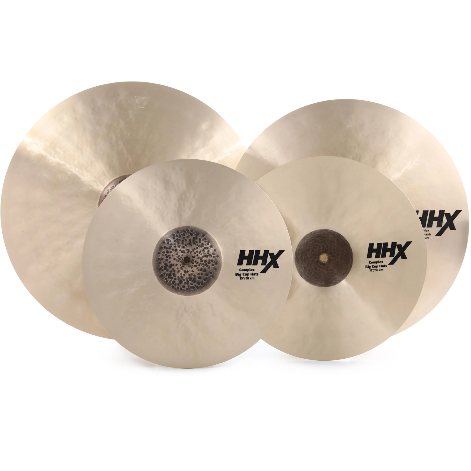 Sabian Sabian HHX Complex Big Cup Cymbal Set 15"Hi-Hats/20" Thin Crash/22" Big Cup Ride