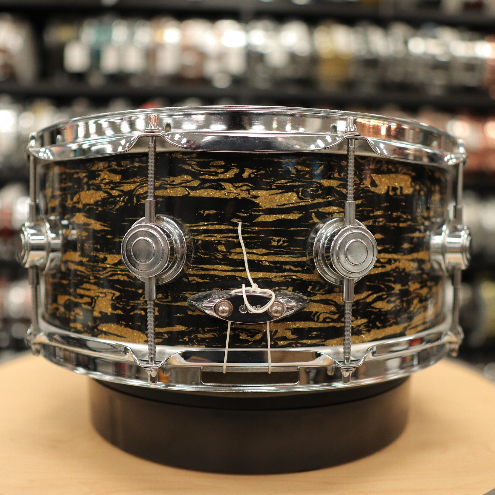 DW 2005 DW Collector's Series 6x14" "Ten & Six" All Maple Snare Drum (Black Oyster Glass)
