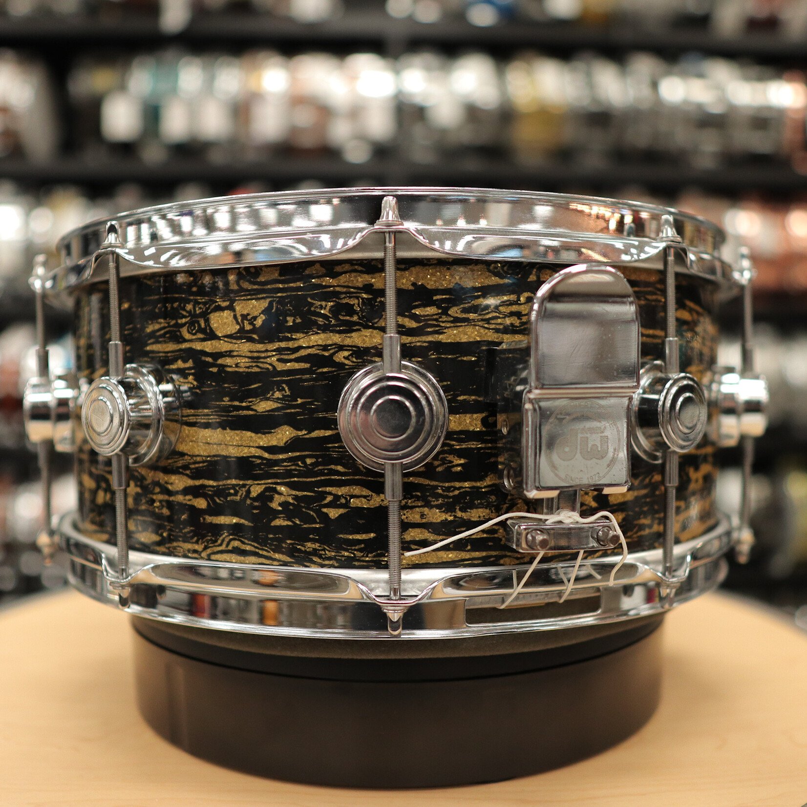 DW 2005 DW Collector's Series 6x14" "Ten & Six" All Maple Snare Drum (Black Oyster Glass)