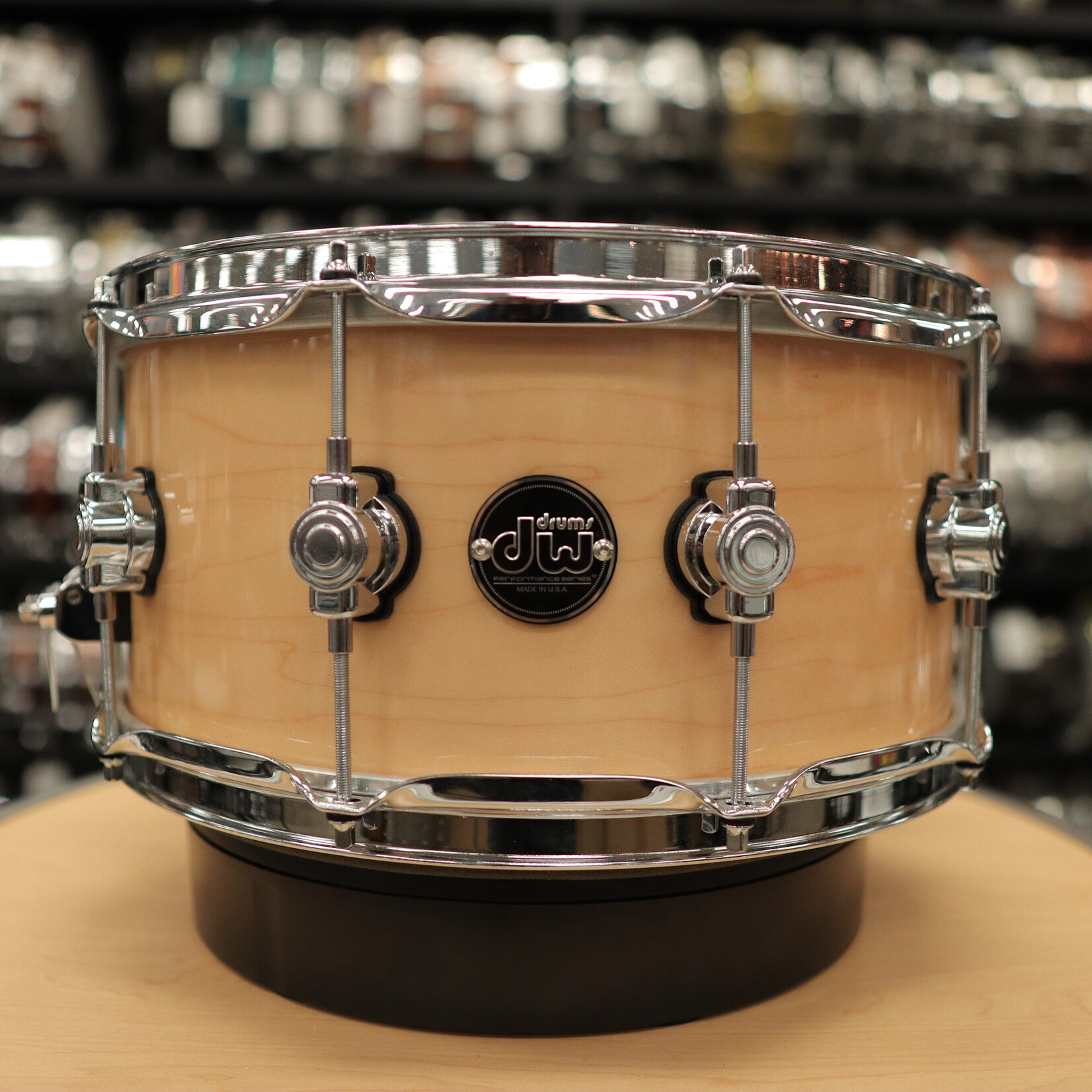 DW Pre-Owned DW Performance Series 6.5x14" Maple Snare Drum (Natural Lacquer)