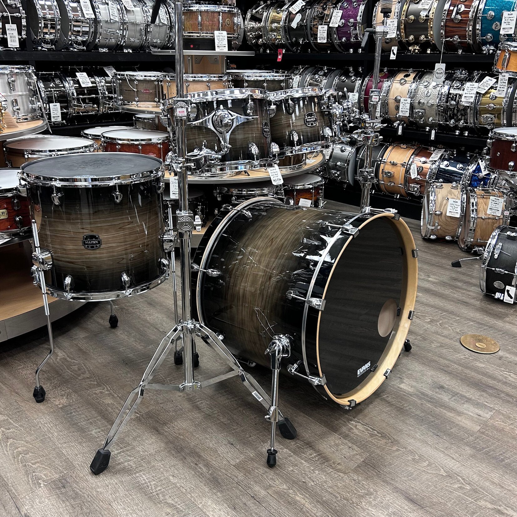 Mapex Pre-Owned Mapex Armory 5-Pc Studioease Fast Shell Pack 8 /10/12/16/22 (Black Dawn)