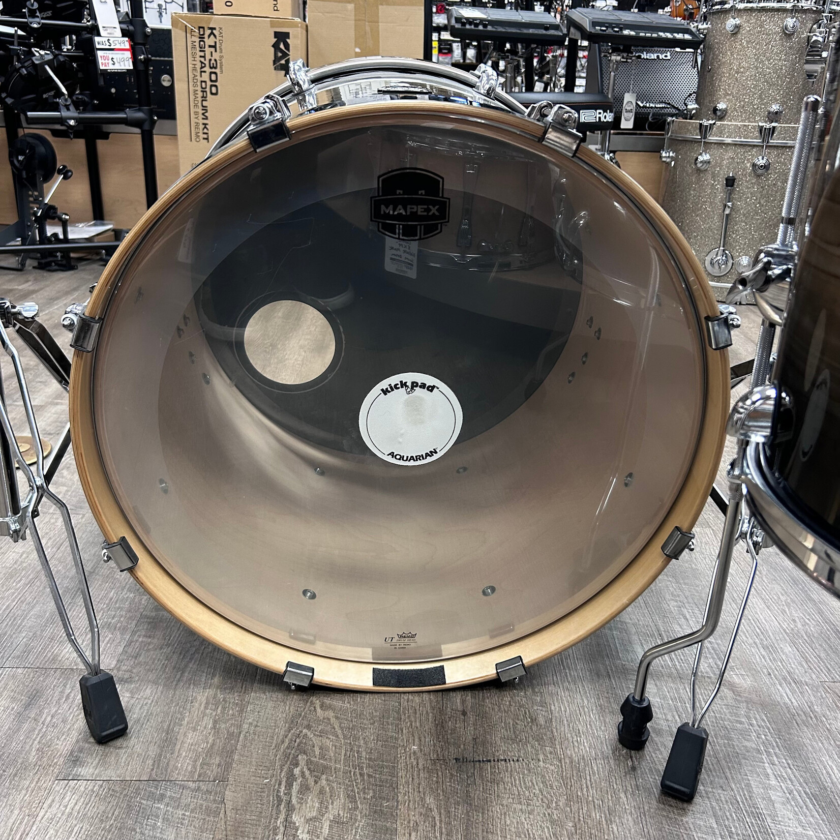 Mapex Pre-Owned Mapex Armory 5-Pc Studioease Fast Shell Pack 8 /10/12/16/22 (Black Dawn)