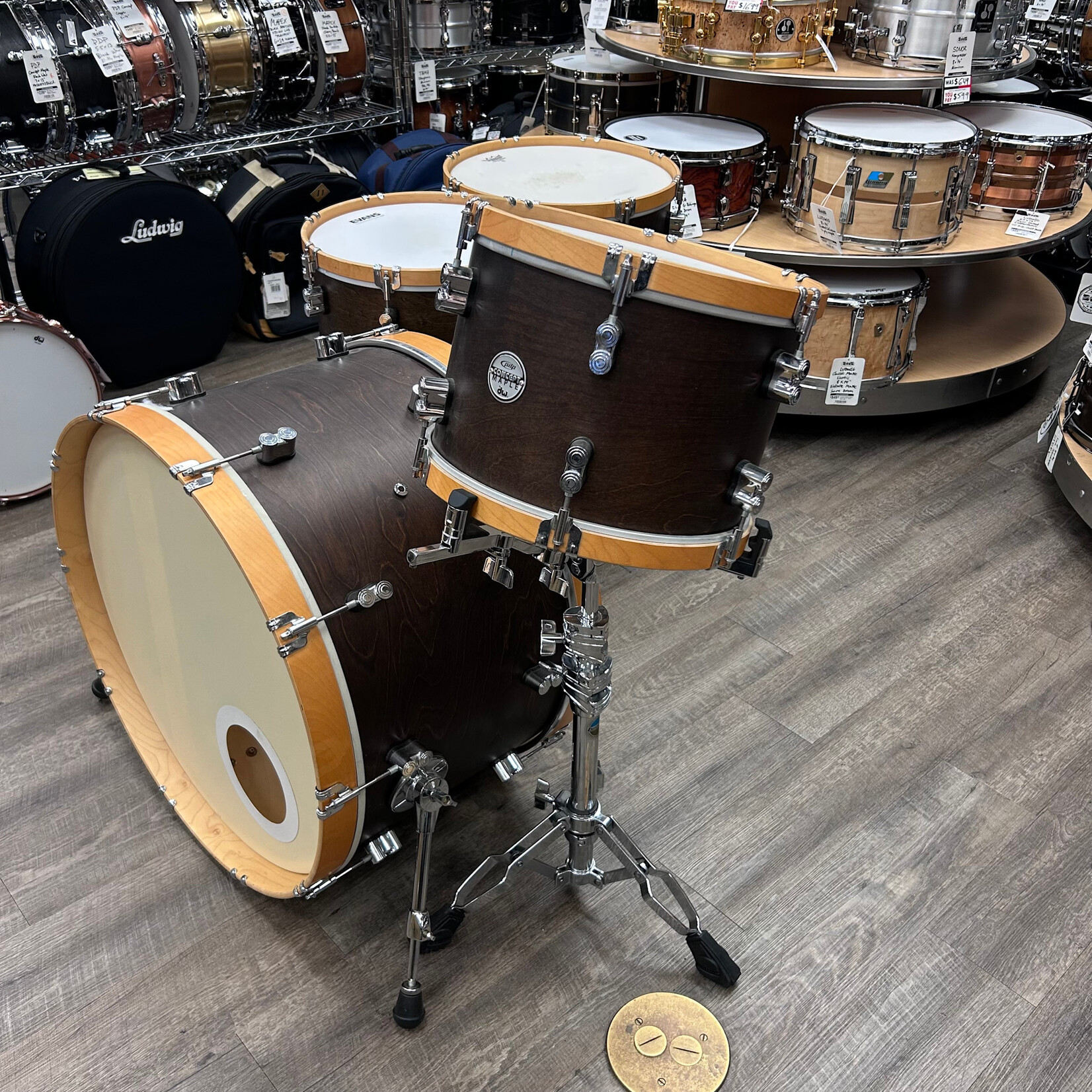 PDP Used PDP Concept Maple Classic shell pack 13/14/16/24 (Walnut Satin)