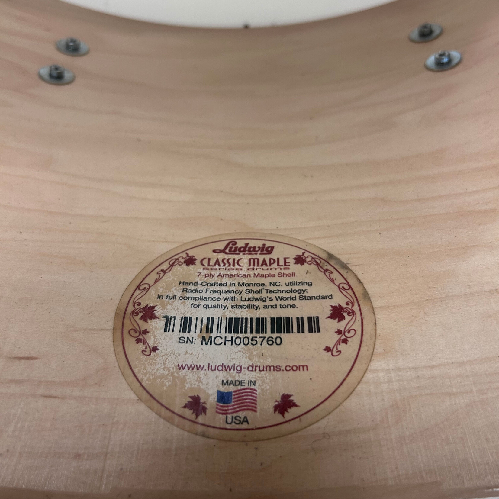 Ludwig Pre-Owned Ludwig Classic Maple Shell Pack 13/16/24 (Ginger Glass Glitter)