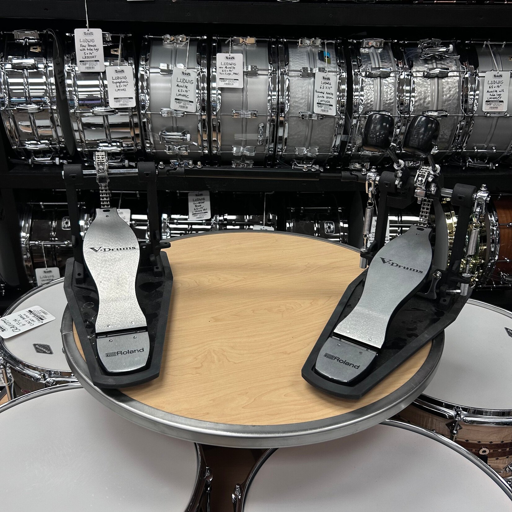 Roland Used Roland Double Pedal w/ Noise eater pads RDH-102A